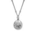 Elegante S925 sterling zilveren sterhanger ketting met zirkonia stenen ingelegd - 925 zilver / Witgoud