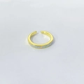 Anello da piede regolabile in argento S925 placcato oro con intarsio in opale - Oro