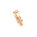 Eleganter S925 Silber Anhänger Clip in Roségold für DIY Perlenschmuck und Halsketten Zubehör - Roségold