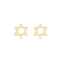 Orecchini a perno minimalisti in argento s925 dorati a stella traforata con finitura - Argento 925 / Oro