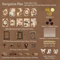 Vintage Nautical Voyage scrapbooking kit with PET stickers and antique paper ephemera - Sailing Plan