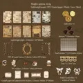 Vintage 'Mailing Letter' scrapbooking kit with PET frames, lace, and retro paper - Mailing Letter