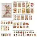 Vintage plant and animal themed sticker set for DIY scrapbooking craft decoration - Forest Memories