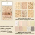 Vintage Bastelpapier Set mit Texturen in den Größen 60x80mm und 85x125mm - Romantic Freeze Frame