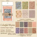 Vintage Bastelpapier-Set mit strukturierter Oberfläche für DIY Scrapbooking Deko - Bunter Papierzauber