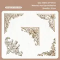 Adesivi angolari dorati a rilievo per scrapbooking e decorazione di regali - Oro Crema Vintage