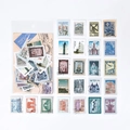 Pack de pegatinas vintage tipo sello de arquitectura europea para decoración de diarios - Alrededor del Mundo