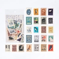 Pegatinas de sellos vintage con motivos de animales y naturaleza para scrapbooking - Colección de Arte Vintage