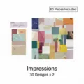 Impression series vintage collage paper set with 60 pieces in retro Morandi colors - Impression