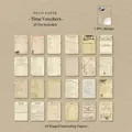 Retro decorative paper set featuring 25 vintage style ephemera stickers for journaling - Evidence of Time