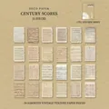 Vintage musical score deco paper set with 25 sheets for DIY scrapbooking and journals - Century Movement