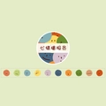 Washi-Tape-Variante mit bunten handgezeichneten Cartoon-Emoticons und Gesichtern - Stimmungsreporter