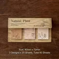 Vintage-Notizblock-Set mit Pilzmotiven, 60 Blatt für DIY-Scrapbooking-Deko - Herr Pilz
