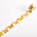 Vintage yellow and orange butterfly themed washi tape for DIY scrapbooking decor - Yellow Butterfly Guide