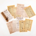 Vintage Scrapbook-Papier Dachboden-Büchersammlung mit Retro-Briefen und alter Textur - Nostalgische Buchseite Stil
