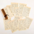 Loft Book Collection Vintage-Papier mit japanischem Roman und rustikaler Hanfseil-Bindung - Japanischer Roman Stil