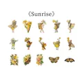 Sunrise series vintage floral fairy stickers set with 45 pieces for journaling - Impression Sunrise