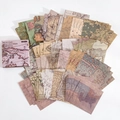 Vintage Weltkarten Scrappy-Papier Set 100 Blatt für DIY Journal Collagen Deko - Weltreise