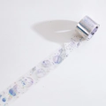 Holographic laser silver PET tape featuring a cosmic universe and star pattern - Space Mysteries