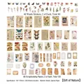Set di 200 adesivi botanici vintage con farfalle e fiori selvatici per scrapbooking e DIY - Regali Botanici