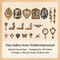 Vintage-Aufkleber Gilded Impression Rahmen-Set für Scrapbooking 20 Stück aus Spezialpapier - Goldene Erinnerungen