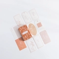 Vintage Wald-Blumen Dekopapier-Set mit orangefarbener Box für Bullet Journaling - Zimt-Tee
