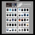 Set de 20 pegatinas láser estilo Lomo Luna Sueño en papel estucado para scrapbooking DIY - Insomnio de la Luna