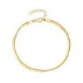 Bracciale a doppia catena serpente in argento sterling S925 con finitura dorata - Argento 925 / Oro