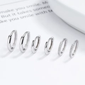 Trois paires de créoles en argent sterling 925 avec cristaux et plaqué or 18 carats - Incrusté de Zircone / Or Blanc
