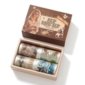 Coffee Shop theme PET tape set with 4 rolls of vintage retro character illustrations - Coffee Cabin