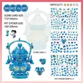 DIY-Sticker-Set mit chinesischen Bronze-Motiven, PET-Aufklebern und Szenenkarten - Bronze-Pracht