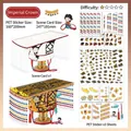 Chinesische Kaiser Krone DIY PET Aufkleber Set mit Szenenkarte für kreatives Basteln - Kaiserkrone
