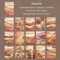 Glow Vintage Collage-Papier-Set mit 15 Natur-Landschaftsmotiven für Bastelarbeiten - Glowing Clouds