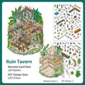 DIY Ruin Bistro PET sticker kit with 2.5D scenery card and 2 decorative stickers - Ruin Bistro