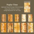 Vintage poplar tree bark texture decorative paper 20 sheets for DIY scrapbooking - Poplar Time / 20 Pieces/Pack