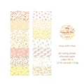 Orange daisy floral washi tape set in white kraft paper for DIY scrapbooking decor - Orange Daisy