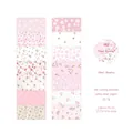Pink floral masking tape set with grid patterns and flowers for DIY scrapbooking - Pink Flowers