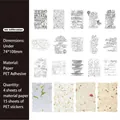 Set de 19 pegatinas decorativas Retro Ink Infiltration con motivos vintage de plantas - Infiltración de Tinta