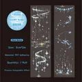 Rainy Night Snow Dance PET tape with holographic rainbow finish for DIY journals - Snow Dance