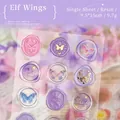 Elf Wings 3D epoxy resin stickers with gold stamping for DIY scrapbooking and crafts - Single Sheet / Elf Wings
