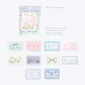 Set di adesivi in pizzo traforato con motivi di farfalle e fiori per scrapbooking - Seta Sussurrante