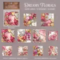 Vintage floral art card stickers set Dreamy Flower Shadow theme for DIY scrapbooking decor - Dreamy Flower Shadow