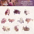 Washi-Sticker Set Purple Stain für Scrapbooking mit floralen Aquarell-Kunstdesigns - Violetter Fleck