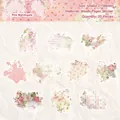 Pink Nightingale Vintage-Aquarell-Washi-Sticker-Set für Scrapbooking-Dekorationen - Rosa Nachtigall