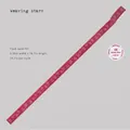 Deep red Weaving Stars glitter PET tape featuring white pentagram patterns for DIY journaling - Glitter PET Style - Weaving Stars