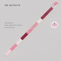 Red patchwork glitter PET tape with checkered and polka dot patterns for DIY journaling - Glitter PET Style - Red Patchwork