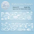 Water ripple pattern PET decorative tape for DIY journaling and phone case decoration - Watercolor Ripples