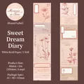 Vintage collage decorative tape made of white kraft paper for scrapbooking 40mm x 2m - 40mm x 2m / Sweet Dream Diary