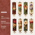 Laurel Flower retro floral cardstock stickers for scrapbooking, set of 16 sheets - Laurel Flower