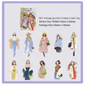 Fashion aesthetic PET person stickers pack with professional female character designs - Aura Queen Style